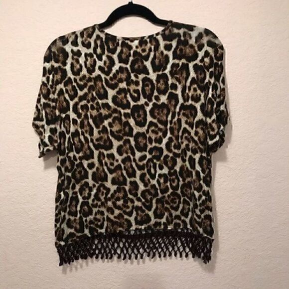 *30off3* NWOT. Michael Michael Kors Animal Print Top. - Picture 7 of 11